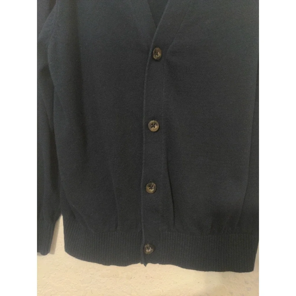 Children's Place Girls Navy Blue Long Sleeve Button Down Sweater Size 5/6